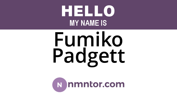 Fumiko Padgett