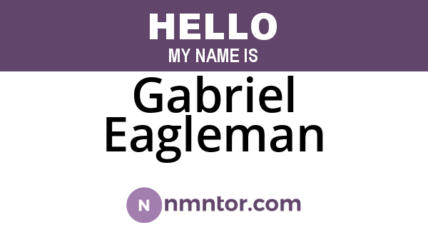Gabriel Eagleman