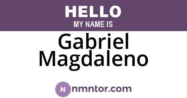 Gabriel Magdaleno