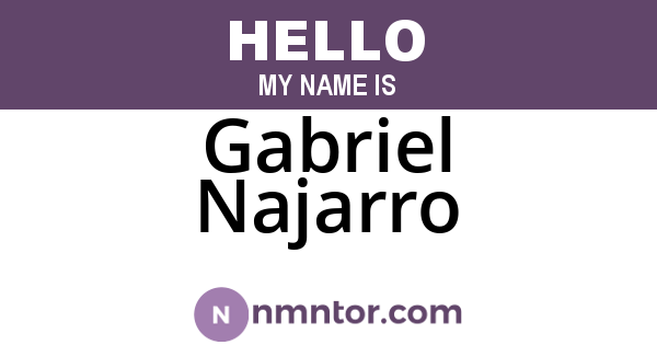 Gabriel Najarro