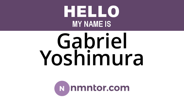 Gabriel Yoshimura