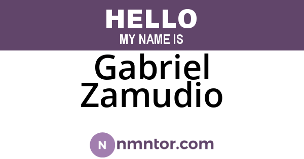 Gabriel Zamudio