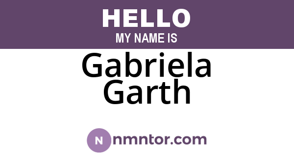 Gabriela Garth
