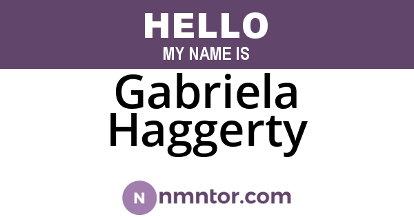 Gabriela Haggerty