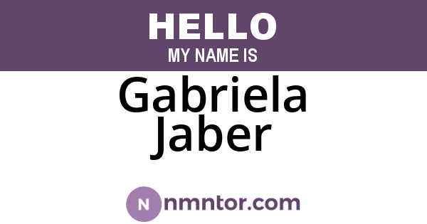 Gabriela Jaber