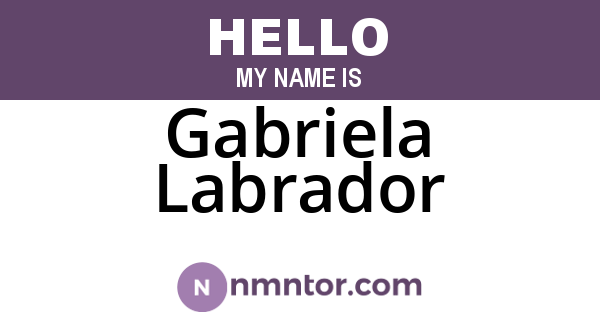 Gabriela Labrador