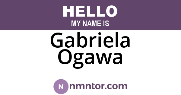 Gabriela Ogawa