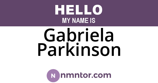 Gabriela Parkinson