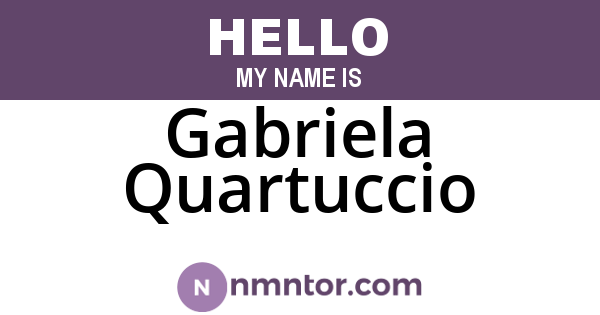 Gabriela Quartuccio