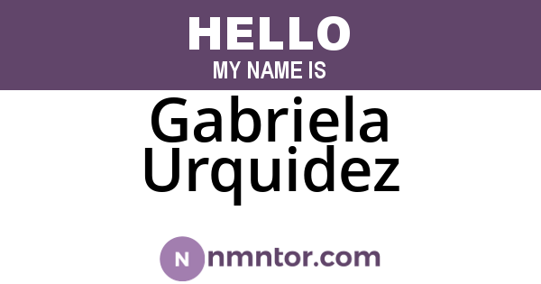 Gabriela Urquidez