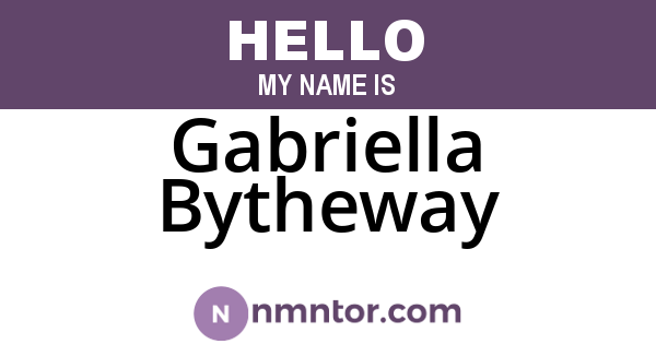Gabriella Bytheway