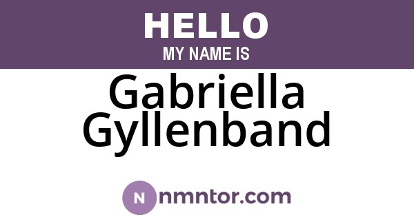 Gabriella Gyllenband