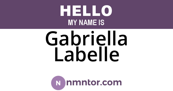 Gabriella Labelle