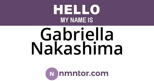 Gabriella Nakashima