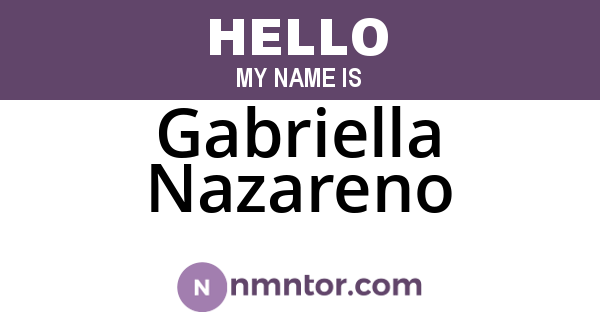 Gabriella Nazareno