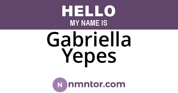 Gabriella Yepes