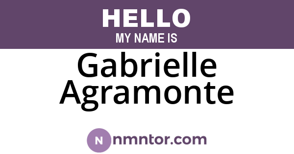 Gabrielle Agramonte