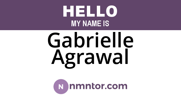 Gabrielle Agrawal