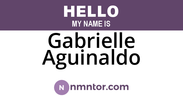 Gabrielle Aguinaldo