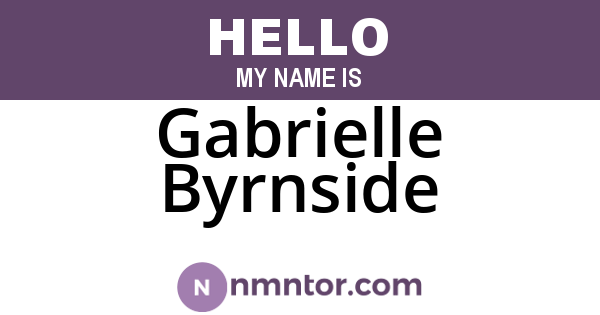 Gabrielle Byrnside