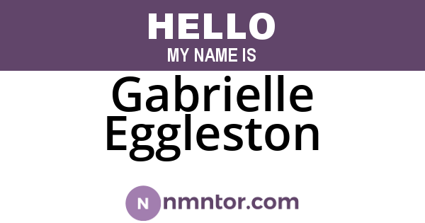 Gabrielle Eggleston
