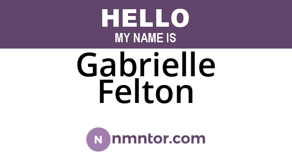 Gabrielle Felton