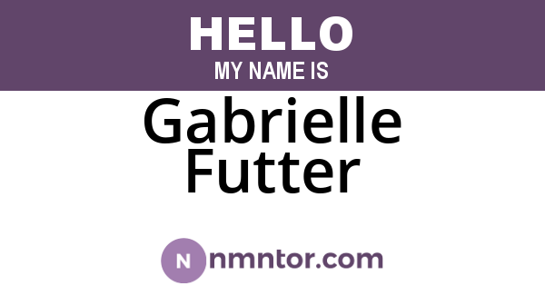Gabrielle Futter