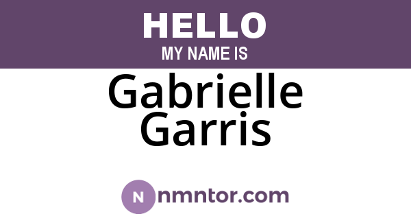 Gabrielle Garris