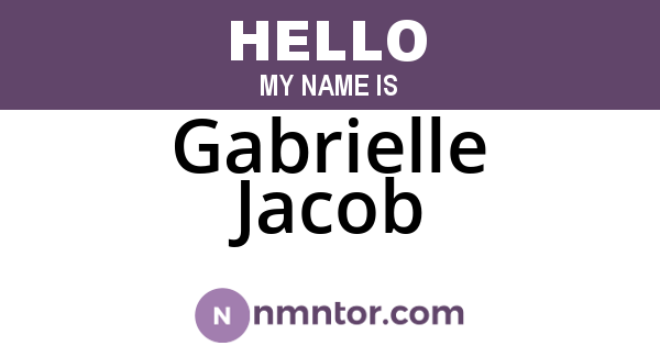 Gabrielle Jacob