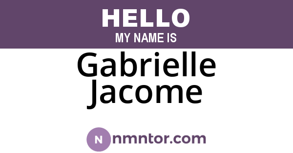 Gabrielle Jacome
