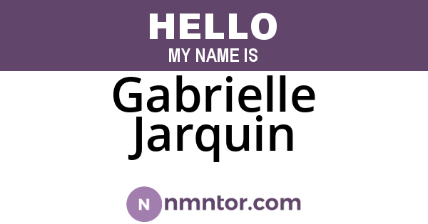 Gabrielle Jarquin