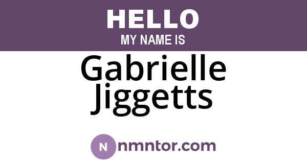 Gabrielle Jiggetts