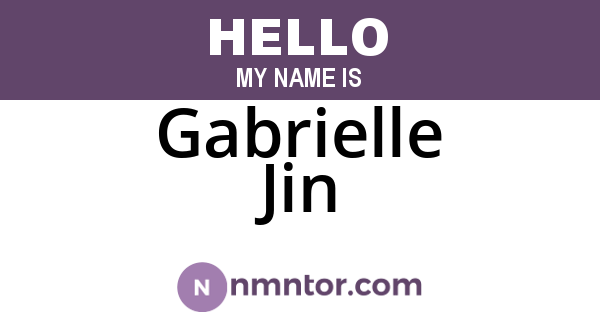 Gabrielle Jin