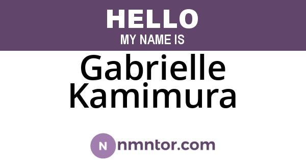 Gabrielle Kamimura
