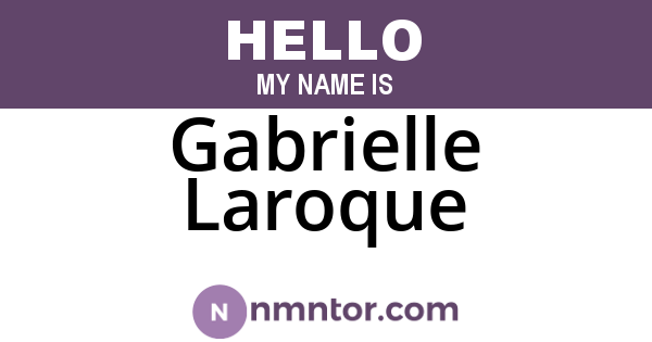 Gabrielle Laroque