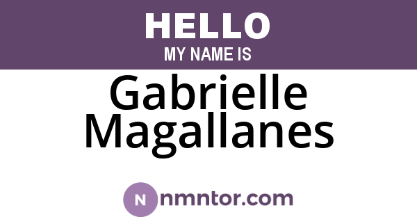 Gabrielle Magallanes