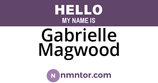 Gabrielle Magwood