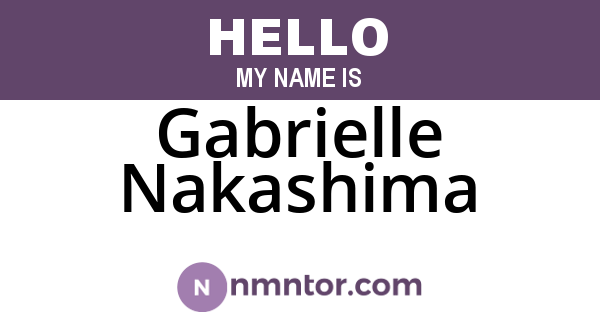 Gabrielle Nakashima