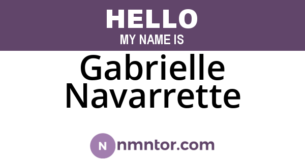 Gabrielle Navarrette