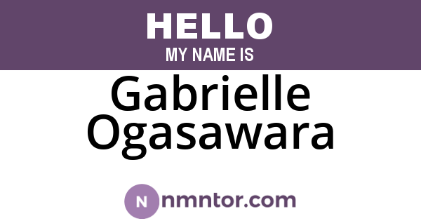 Gabrielle Ogasawara