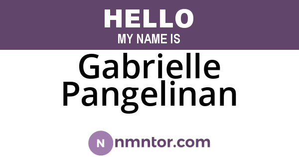 Gabrielle Pangelinan