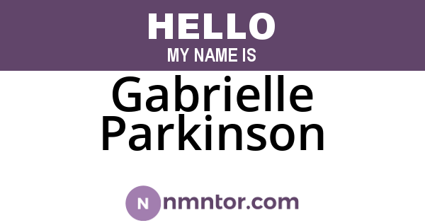 Gabrielle Parkinson