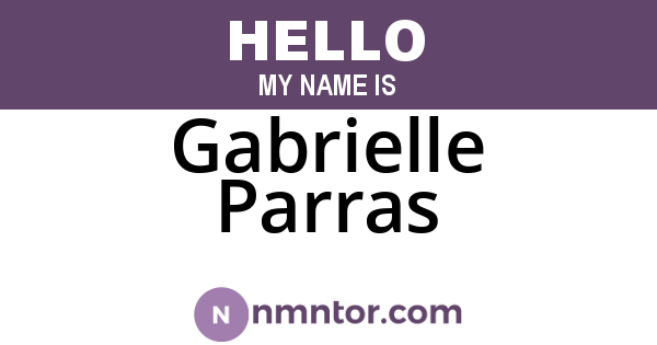 Gabrielle Parras