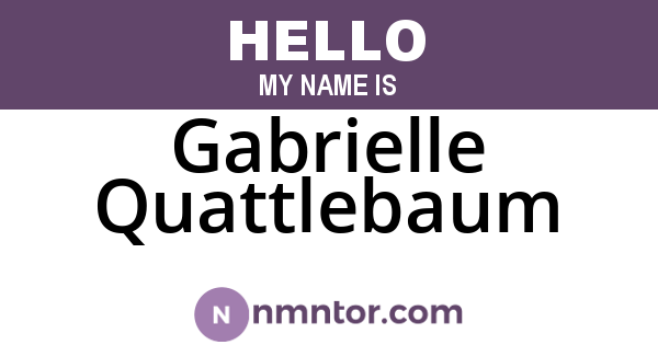 Gabrielle Quattlebaum