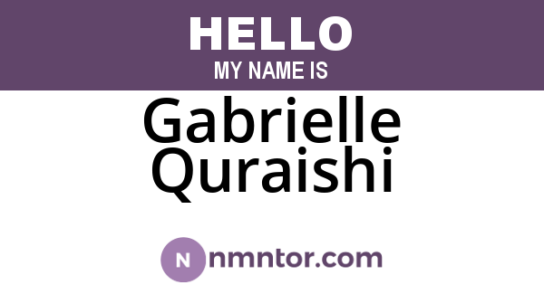 Gabrielle Quraishi