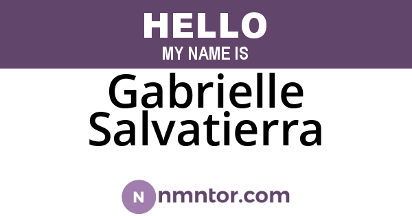 Gabrielle Salvatierra