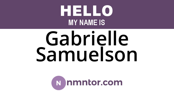 Gabrielle Samuelson