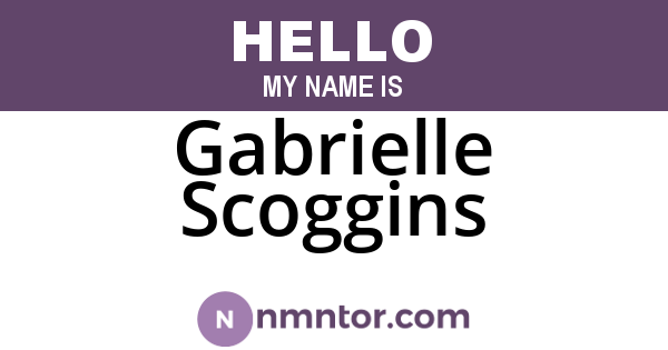 Gabrielle Scoggins