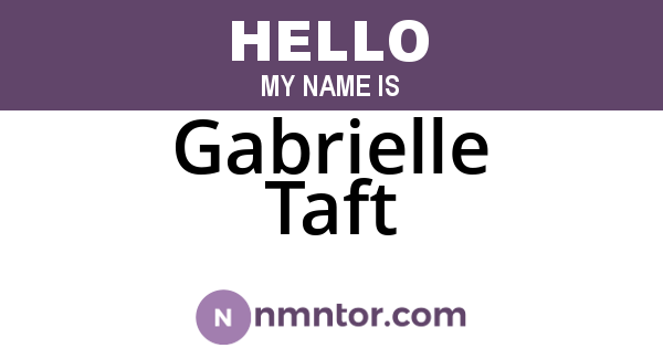 Gabrielle Taft