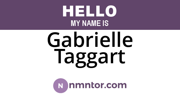 Gabrielle Taggart